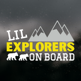 Die Cut Vinyl "Lil Explorers On Board" Decal