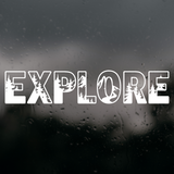 Custom Die Cut Vinyl Explore Decal -Vehicle Decal, Window Decal, Camper Decal