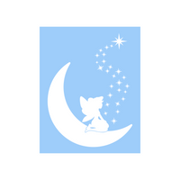 Moon Fairy Waterproof Die Cut Vinyl Decal