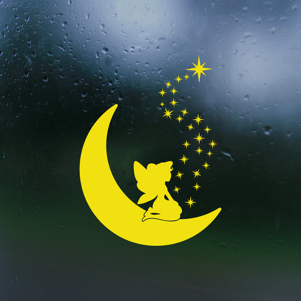 Moon Fairy Waterproof Die Cut Vinyl Decal