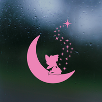 Moon Fairy Waterproof Die Cut Vinyl Decal