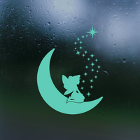Moon Fairy Waterproof Die Cut Vinyl Decal