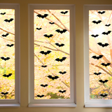 45pc Die Cut Vinyl Bat Decal Pack - DIY Halloween Decor