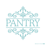 Removable Vinyl Fancy Pantry Door Decal - DIY Kitchen Decor