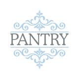 Removable Vinyl Fancy Pantry Door Decal - DIY Kitchen Decor