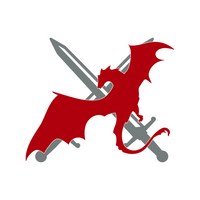 Fantasy Inspired Dragon With Swords Waterproof Vinyl Decal