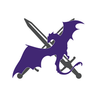Fantasy Inspired Dragon With Swords Waterproof Vinyl Decal