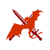 Fantasy Inspired Dragon With Swords Waterproof Vinyl Decal