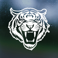Ferocious Tiger Die Cut Vinyl Decal - Waterproof Decal Sticker