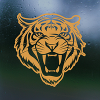 Ferocious Tiger Die Cut Vinyl Decal - Waterproof Decal Sticker