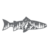 Die Cut Vinyl Fish Outdoor Scene  Car / Truck Decal