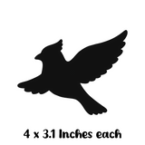 Retractable / Window Screen Decal Pack - Flying Cardinal