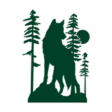 Die Cut Vinyl Custom Wolf Scene Decal - Vehicle / Camper / Window Decal - Get Decaled