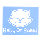 Die Cut Vinyl Baby Fox On Board Decal