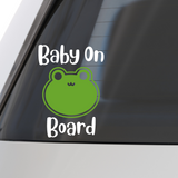 Frog Baby On Board Sticker Decal for Car, Truck & More - Get Decaled