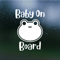 Frog Baby On Board Sticker Decal for Car, Truck & More