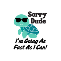 Funny Turtle With Sunglasses Bumper Sticker - Waterproof Die Cut Vinyl Decal