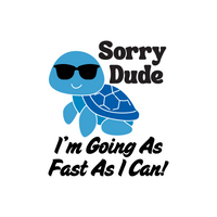 Funny Turtle With Sunglasses Bumper Sticker - Waterproof Die Cut Vinyl Decal