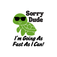 Funny Turtle With Sunglasses Bumper Sticker - Waterproof Die Cut Vinyl Decal