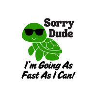 Funny Turtle With Sunglasses Bumper Sticker - Waterproof Die Cut Vinyl Decal