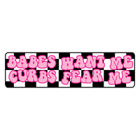 Funny Driving Quote Bumper Decal Sticker