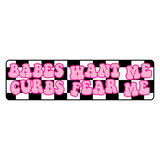 Funny Driving Quote Bumper Decal Sticker