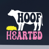 Die Cut Vinyl Funny "Hoof Hearted" Decal - Car Decal, Truck Decal, Window Decal - Get Decaled
