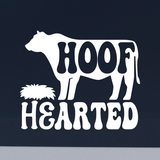Die Cut Vinyl Funny "Hoof Hearted" Decal - Car Decal, Truck Decal, Window Decal - Get Decaled