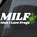 Man I Love Frogs Funny Decal for Car, Trucks, Laptop & More - Get Decaled