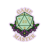 Game Master Floral Dice Sticker