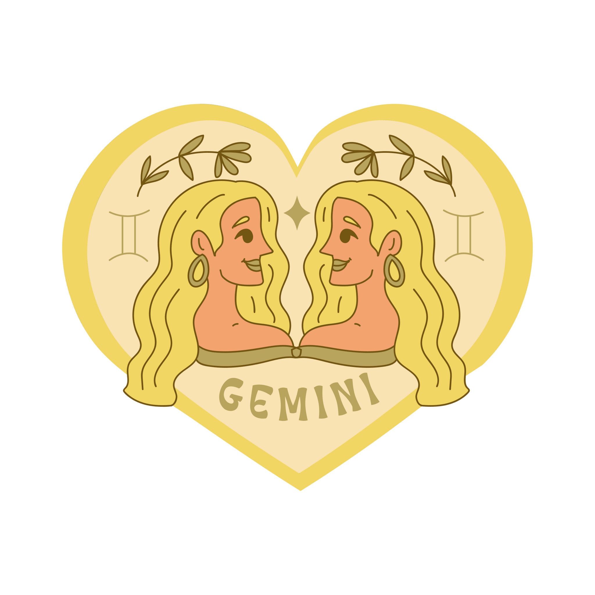 Gemini Zodiac Sign Waterproof Sticker – Get Decaled