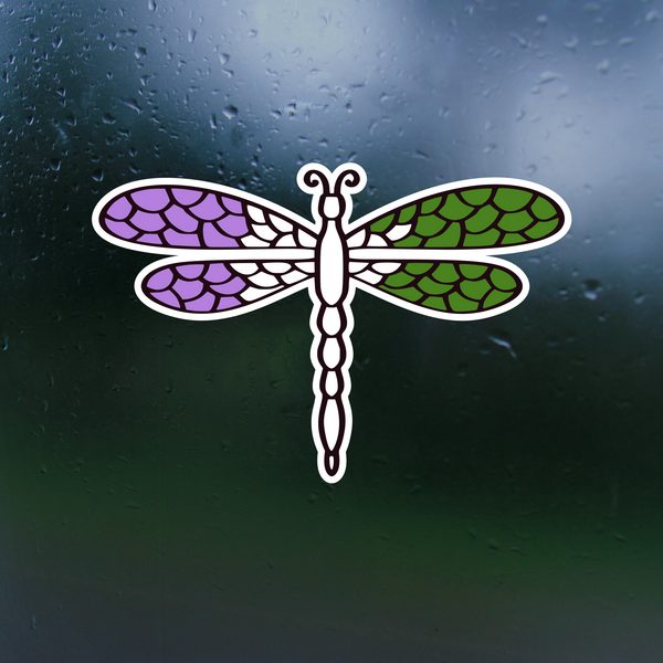 Pride Genderqueer Waterproof Decal Sticker