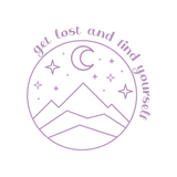 "Get Lost and Find Yourself" Die Cut Vinyl Outdoor Scene Decal - Get Decaled