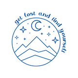 "Get Lost and Find Yourself" Die Cut Vinyl Outdoor Scene Decal - Get Decaled