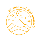 "Get Lost and Find Yourself" Die Cut Vinyl Outdoor Scene Decal - Get Decaled