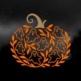 Die Cut Vinyl Decal - Spooky Ghost Pumpkin