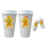 christmas decals, gingerbread family decal, gingerbread sticker, stickers, custom stickers, get decaled, vinyl decals