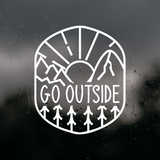 Go Outside Die Cut Vinyl  Decal - Vehicle Decal, Window Decal, Camper Decal
