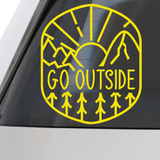 Go Outside Die Cut Vinyl  Decal - Vehicle Decal, Window Decal, Camper Decal - Get Decaled