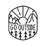 Go Outside Die Cut Vinyl  Decal - Vehicle Decal, Window Decal, Camper Decal - Get Decaled