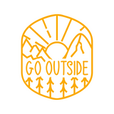 Go Outside Die Cut Vinyl  Decal - Vehicle Decal, Window Decal, Camper Decal - Get Decaled