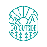 Go Outside Die Cut Vinyl  Decal - Vehicle Decal, Window Decal, Camper Decal - Get Decaled