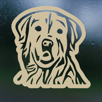 Die Cut Vinyl Golden Retriever Decal - Car Decal, Truck Decal, Laptop Decal