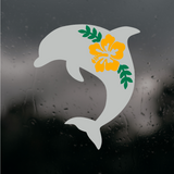 Die Cut Vinyl Tropical Dolphin Decal