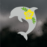 Die Cut Vinyl Tropical Dolphin Decal