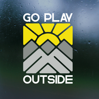 Die Cut Vinyl "Go Play Outside" Decal - Waterproof Vehicle Decal, Window Decal