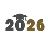 New Die Cut Vinyl Grad 2026 Decal