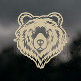 Die Cut Vinyl Grizzly Bear Decal For Cars, Trucks, Laptops