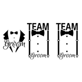 Groom & Team Groom Die-Cut Decal Pack - Vehicle, Glass, Mug, Tumbler Decal