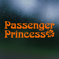 passenger princess decal, passenger princess sticker, funny decal, funny sticker, passenger princess Car decal, passenger decal, vinyl decal, funny car decals, funny truck decals, get decaled, decal shop